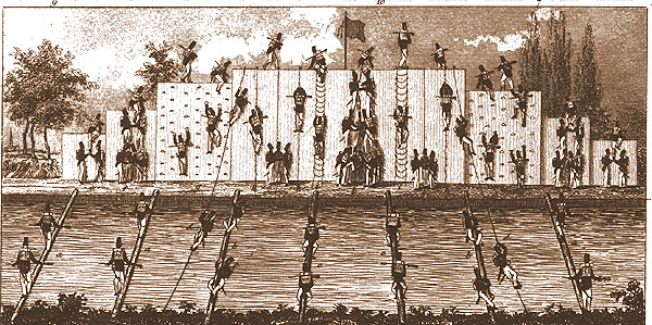 Military climbing wall - early 1800s